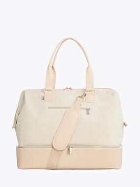 BEIS “The Weekender” Bag in Cream/Tan - Beige - LARGE bag